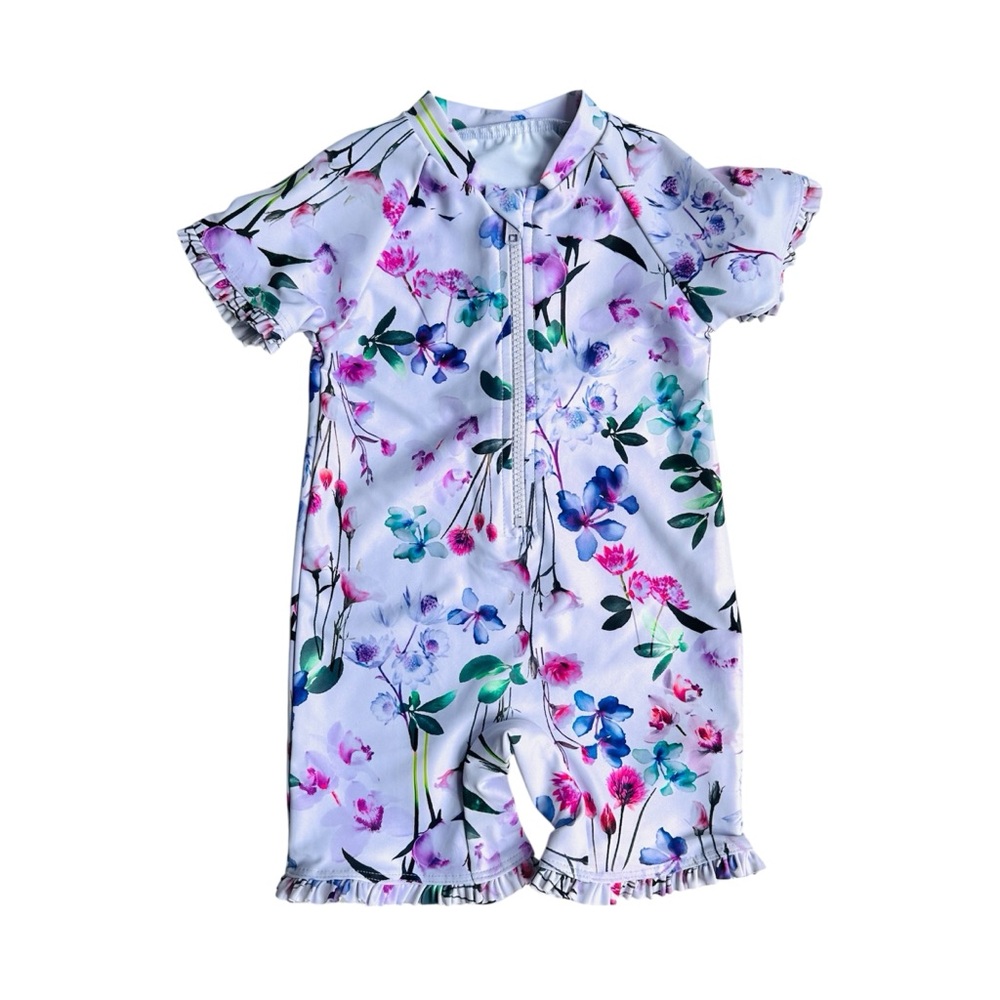 Next (UK) Floral One Piece Rashguard Size 9-12 Months